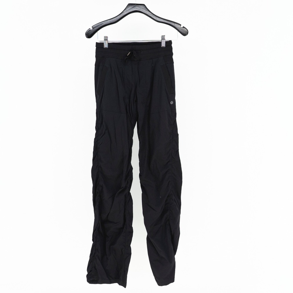 Lululemon Women's Dance Studio Straight Leg Pants Solid Black 2